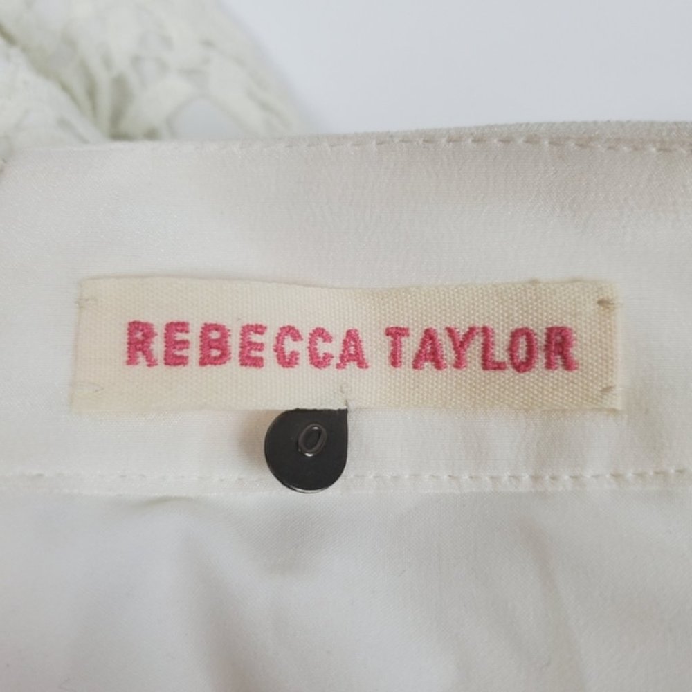 Rebecca Taylor white crochet mini skirt - Picture 5 of 10